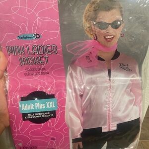 Pink Ladies Satin Jacket